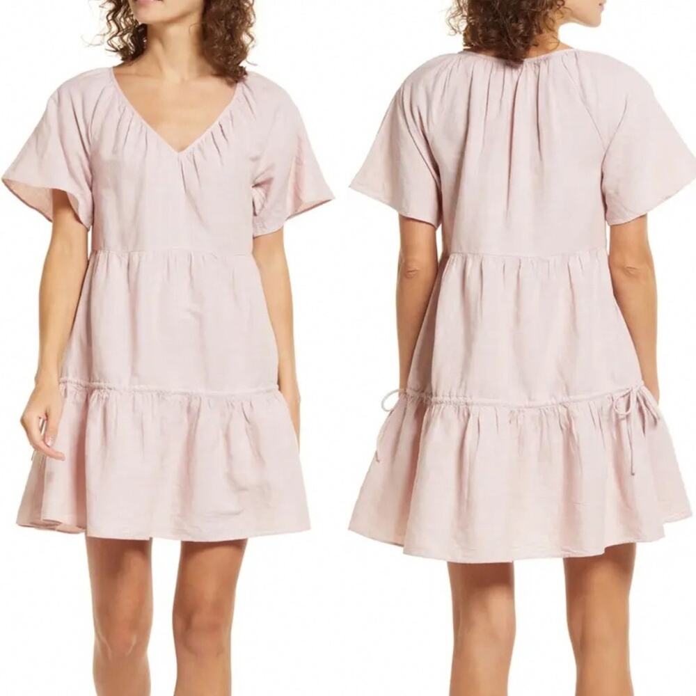 Madewell Linen Blend Lorelei Mini Dress - Picture 15 of 15